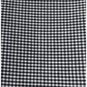 Black & White Cotton Fat Quarter Fabric 18x22 Inches Gingham Checked Pattern Sew